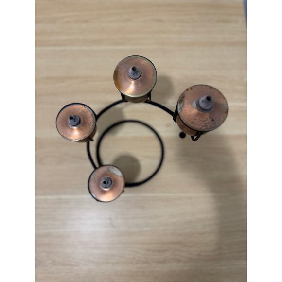 Four-Arm Candelabra Oil Lamp VINTAGE - Picture 5 of 6